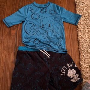 Kids size 8 bathing suite set